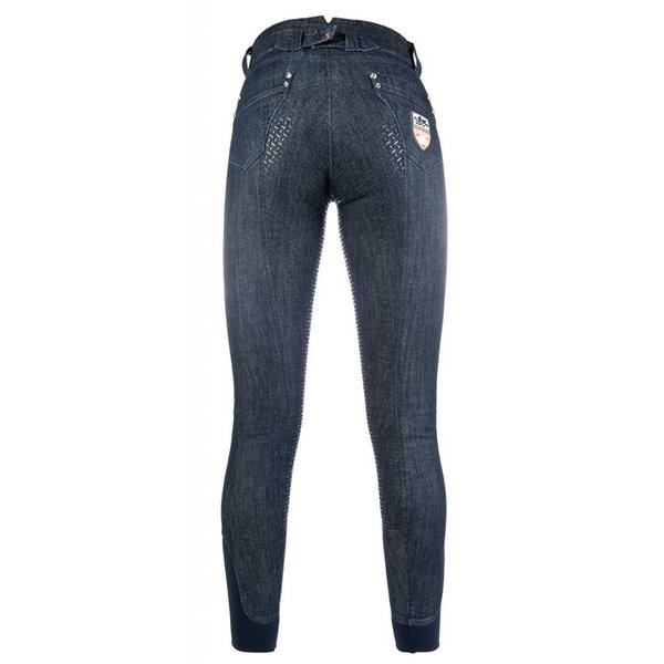 Reithose -Miss Blink Easy- Silikon Vollbesatz Jeans dunkelblau