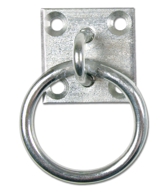 Platte mit Ring zum Anschrauben Anbindering zum Schrauben 