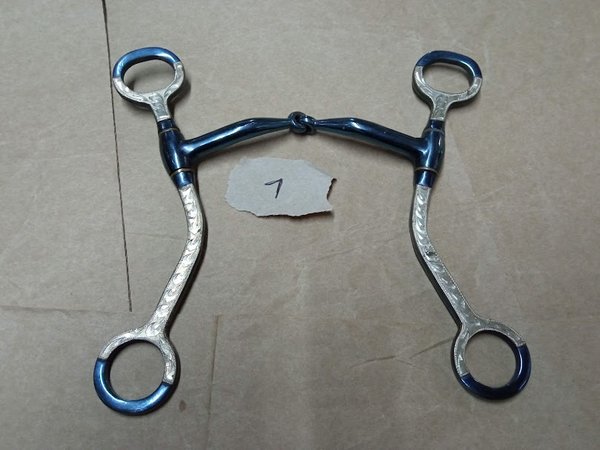 Snaffle with Shanks blue steel 12,7cm
